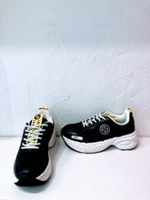 Charger l&#39;image dans la galerie, Baskets noires et jaunes Nylon Nitro Jogger No Name
