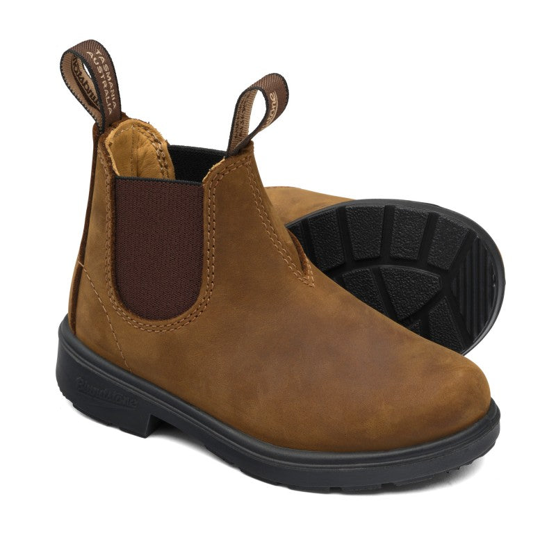 BLUNDSTONE  KIDS - Chelsea Boots 1563 CRAZY HORSE BROWN